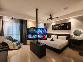 Luxury Couple Suites l Free Netflix l Massage Chair l Bathtub l WIFI 200mbps l Town Area Bali Residence